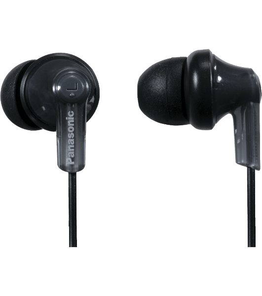 Проводные наушники Panasonic RP-HJE118GUK черный, внутриканальные, Jack 3.5 мм