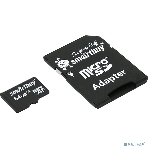 Флеш карта Smartbuy MicroSDHC 64Gb Class10 + адаптер(Флеш карта Smartbuy microSDHC 64Gb Class 10 SB64GbSDCL10-01 + adapter; SB64GbSDCL10-01; черный), фото2