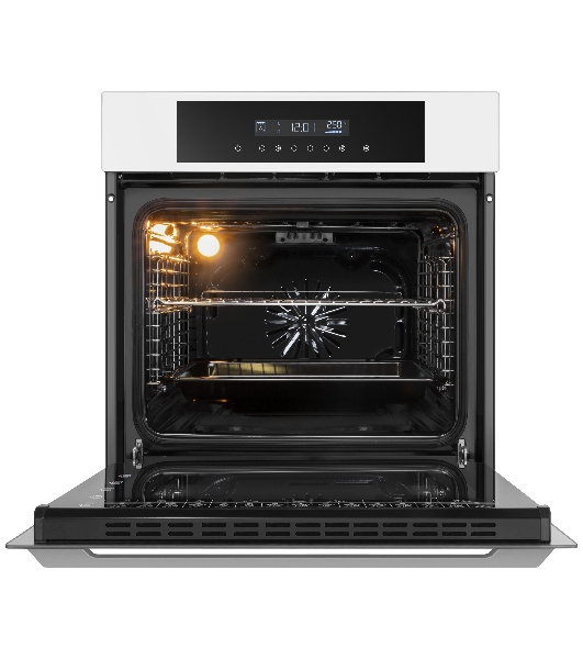 Шкаф духовой электрический Maunfeld AEOD60103W, 60л, дверца с 3 стеклами, белый