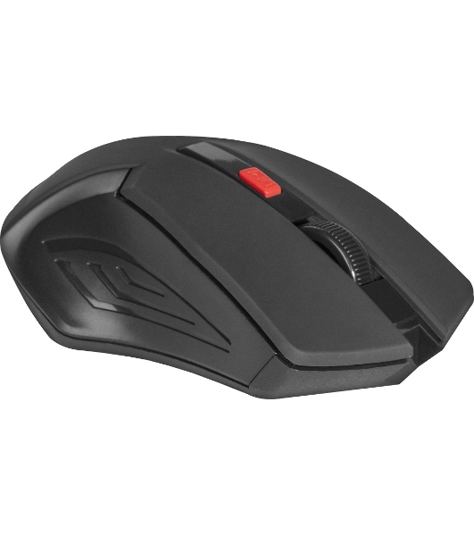 Мышь беспроводная Defender Accura MM-275 красный, 1600 dpi, радиоканал, USB, кнопки - 6