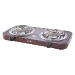 Плита настольная электрическая Centek CT-1509 Siberia коричневый, 2 кВт, ТЭН, конфорки - 2, эмаль, поворотные переключатели, фото5
