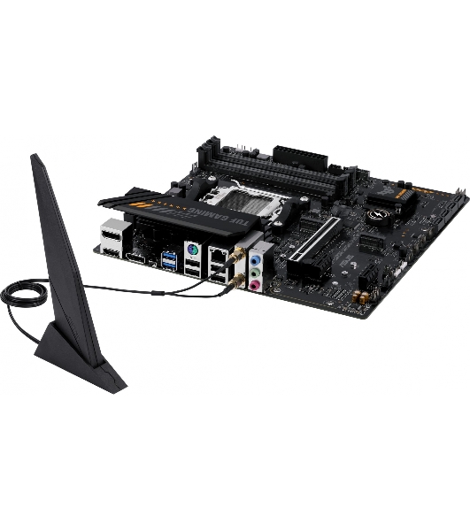 Материнская плата ASUS TUF GAMING A620M-PLUS WIFI, AM5, AMD A620, 4xDDR5, 4xSATA, 2xM.2, 1xPCIe 4.0 x16, 2xPCIe x1, 2xDP, 1xHDMI, 1x 2.5Gb LAN, 4xUSB-A 2.0, 2xUSB-A 3.2 Gen 1, 3x3.5 мм, 7.1, mATX
