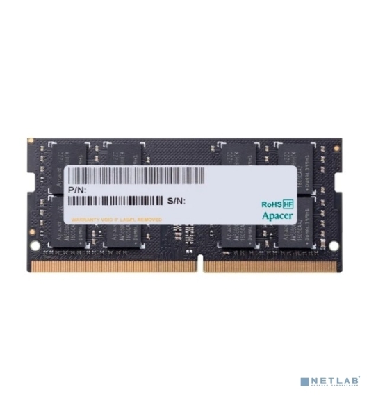 Оперативная память Apacer, DDR4, 16GB (1x16GB), 2666 MHz, CL19, SO-DIMM