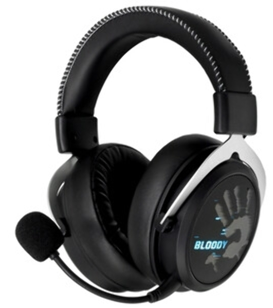Гарнитура Bloody MR590 Sports Red красный/чёрный, беспроводная + проводная, Bluetooth, до 35 ч