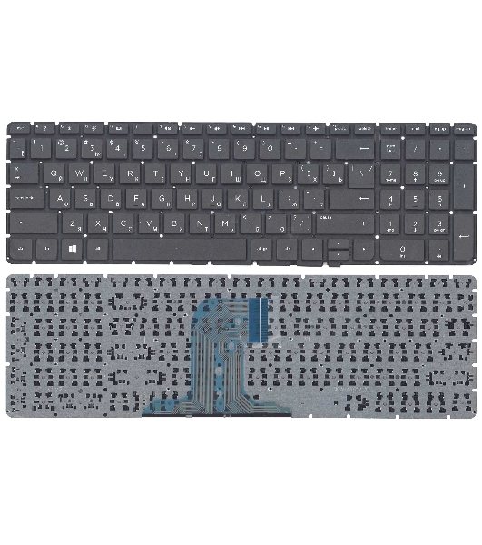 Клавиатура для ноутбука HP Pavilion 250 G4 G5, 255 G4, 15-af черная без рамки