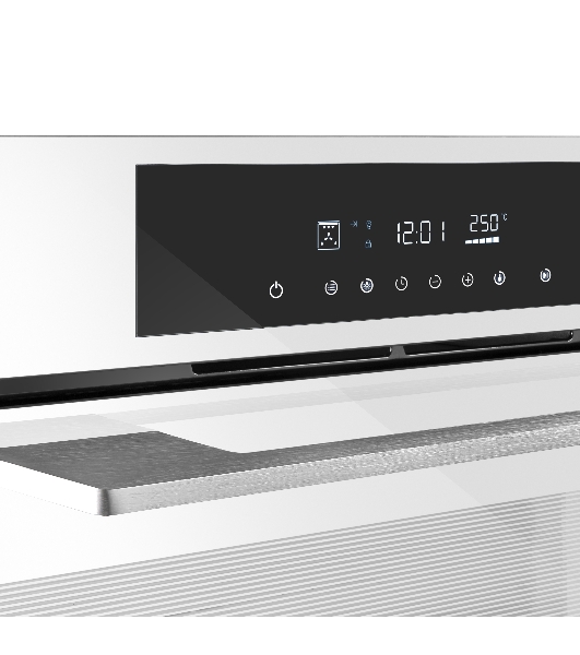 Шкаф духовой электрический Maunfeld AEOD60103W, 60л, дверца с 3 стеклами, белый
