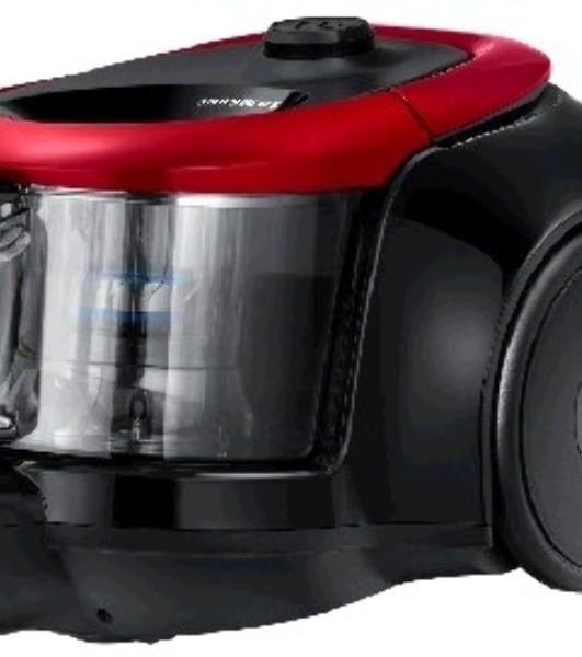 Пылесос Samsung VC-18M2130SR красный/черный, 380/1800 Вт, уборка сухая, пылесборник контейнер 1.5 л
