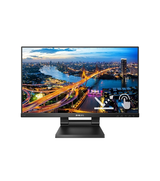 Монитор 23.8' Philips 242B1TC IPS 1920x1080, 75 Гц, 4 мс, 16:9, 250 кд/м2, 1xHDMI, 1xDP, 1xVGA, 4xUSB 3.2, сенсорный, выход на наушники, черный