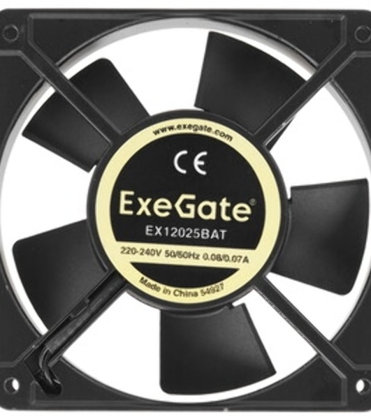 Вентилятор с подсветкой ExeGate EX12025H6PPRM-PWM.ARGb (120x120x25 мм, ARGb, Hydraulic bearing (гидродинамический), 6pin, 1200RPM, 33dBA)