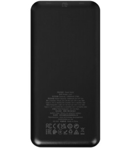 Портативный аккумулятор Hoco J102 Cool figure 10000mAh QC3.0/PD3.0 20W 3A USB-A/USB-C черный
