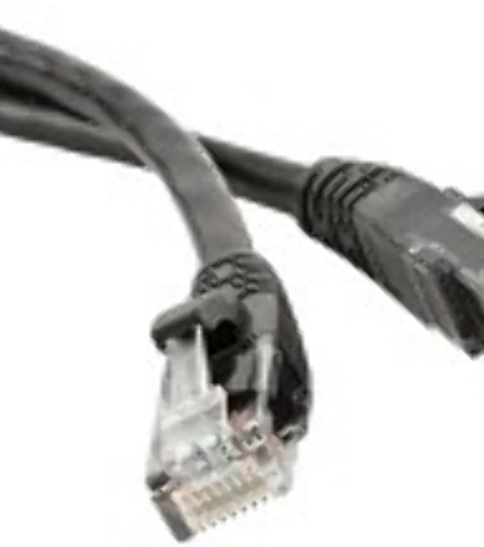 Патч-корд Lanmaster TWT UTP кат.5e, с заливными колпачками, 1.0 м, черный