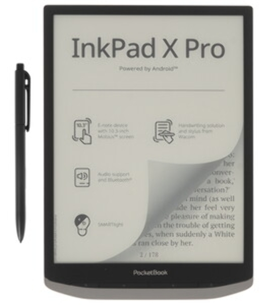 Электронная книга PocketBook Inc Pad X Pro Mist серый (PB1040D-M-WW)