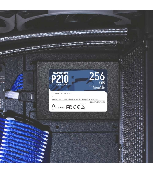 Накопитель SSD Patriot P210, 256Gb, SATA III, 2.5', R/W 500/400