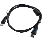 Кабель Vention USB 2.0 AM/BM - 1м. черный VAS-A16-B100, фото 1