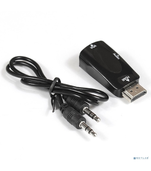 Переходник ExeGate EX284927RUS HDMI-VGA ExeGate EX-HDMIM-VGAF-C (19M/15F)