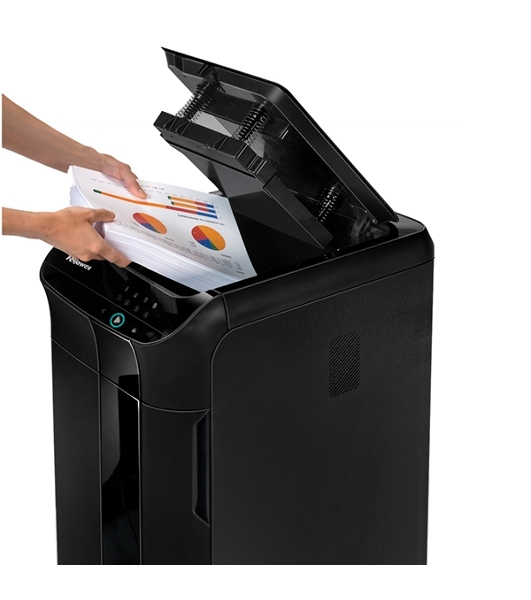 Шредер Fellowes AutoMax 350C (секр.P-4)/фрагменты/350лист./68лтр./скрепки/скобы/пл.карты/CD