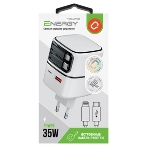 Сетевое зарядное устройство Qumo Energy PD 35Вт (Charger 0093), USB-A QC4+USB-C PD+(USB-C PD+USB 8Pin встр,кабель), белая, фото4