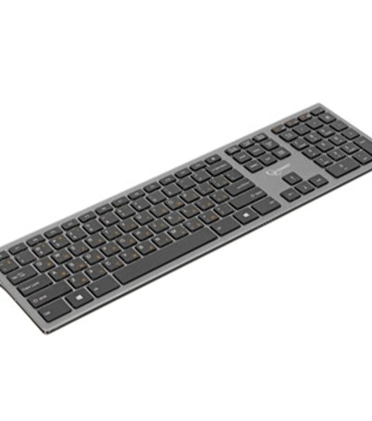 Клавиатура беспроводная Gembird KBW-1, USB, серебристый