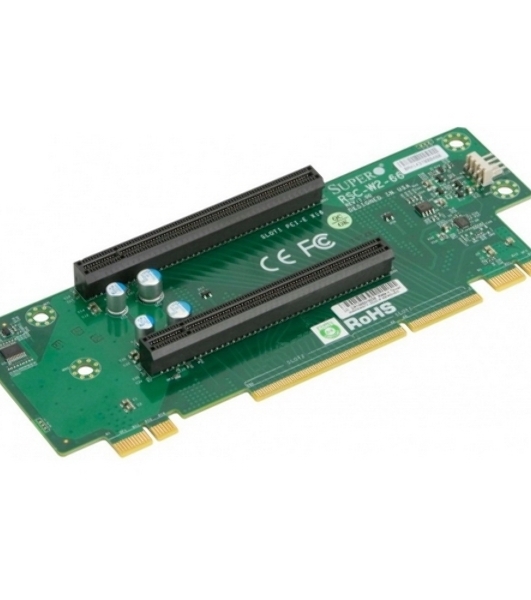 Карта расширения SuperMicro RSC-W2-66 - Riser Card 2U, (2 PCI-Ex16), Left Slot (WIO) Passive