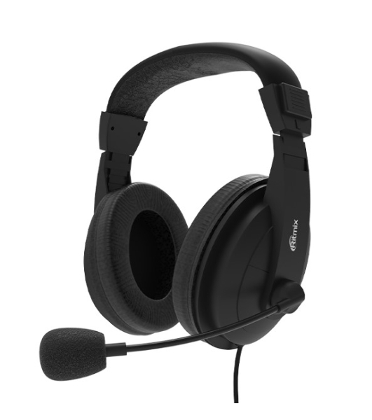 Гарнитура Ritmix RH-540M чёрный, проводная, USB