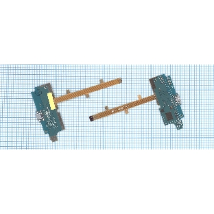 Разъем Micro USB для ZTE Blade L2 (плата с системным разъемом, микрофоном, вибро и шлейфом)