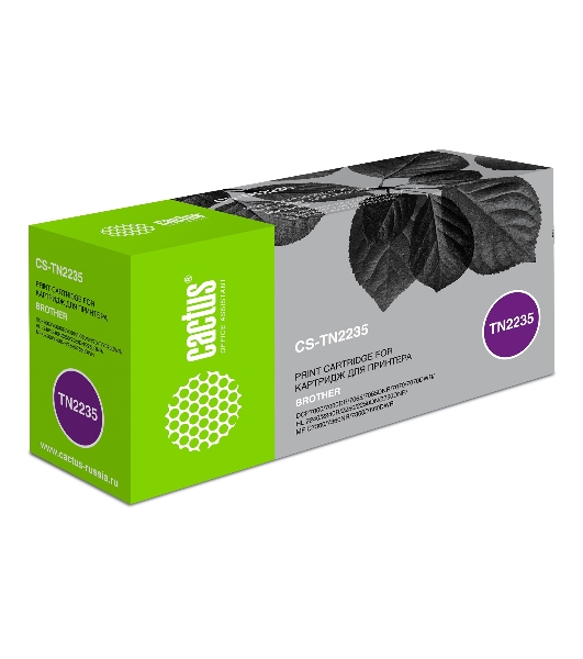 Картридж лазерный Cactus CS-TN2235 черный (1200 стр.) для Brother DCP7060/7060DR/7065/7065DNR/7070/7070DWR/HL-2240/2240R/2250/2250DN/2250DNR/MFC-7360/7360NR/7860/7860DWR
