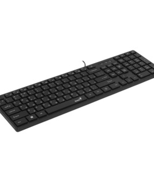 Комплект клавиатура+мышь Genius SlimStar C126 проводной, USB, 1000 DPI, чёрный