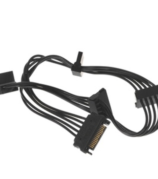 Кабель Cablexpert Кабеля питания SATA, 4x15pin(M)/15pin(F), 40 см (CC-SATAMF-03)