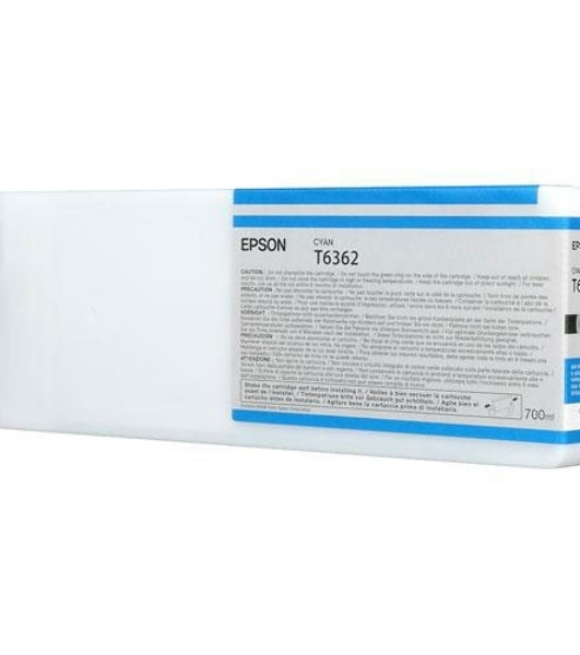 Картридж струйный Epson C13T636200 голубой (700 мл) для Stylus 7700, 7890, 7900, 9700, 9890, 9900, WT7900