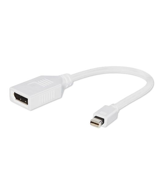 Переходник Gembird Переходник miniDisplayPort - DisplayPort, 20M/20F, 16см, белый