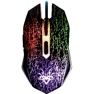 Мышь проводная Qumo BlackOut M03 черный, 3200 dpi, USB, кнопки - 6