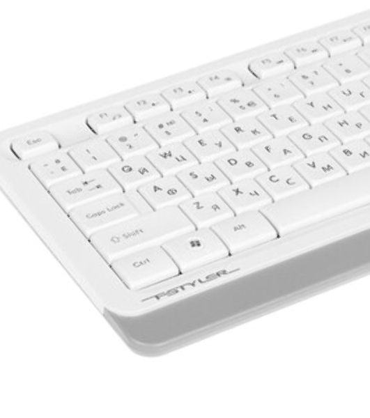 Комплект клавиатура+мышь A4Tech FStyler F1010 проводной, USB, 1600 DPI, белый/серый