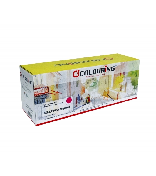 Картридж лазерный Colouring CG-CF383A (тип CF383A) Magenta пурпурный (2700 стр.) для HP Color LaserJet Pro M475/M476 MFP