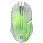 Мышь проводная Defender Cyber MB-560L белый, 1200 dpi, USB, кнопки - 3, фото5