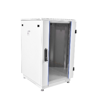 Шкаф коммутационный ЦМО ШТК-М-18.6.6-1ААА 18U 600x600 мм пер. дв. стекл задн. дв. стал. лист 2 бок. пан. направл. под закл. гайки 270 кг серый