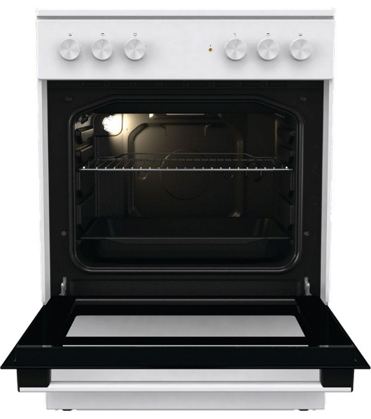 Плита электрическая Gorenje GEC6A11WG белый, конфорок 4 шт, духовка 65 л, 60 см x 85 см x 60 см
