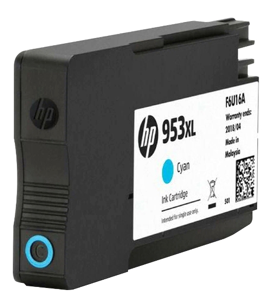 Картридж струйный HP 953XL F6U16AE голубой для HP OJP 8710/8715/8720/8730/8210/8725 (1600стр.)