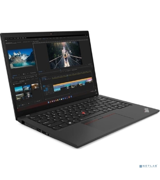 Ноутбук Lenovo ThinkPad T14 Gen 4 i7-1355U 16Gb SSD 512Gb Intel UHD Graphics 14 WUXGA IPS TS Cam 39.3Вт*ч Win11Pro(ENG) KBD RU\ENG Черный 21HD0077US