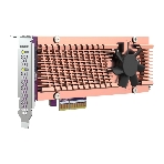 Плата расширения QNAP QM2-2P-344A 2 x M.2 22110 or 2280 PCIe (Gen3 x4) NVMe SSD slots, Low-profile flat and Full-height brackets included., фото4
