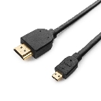 Кабель Cablexpert HDMI-micro HDMI CC-HDMID-6, 19M/19M, v2.0, медь, позол.разъемы, экран, 1.8м, черный, пакет, фото4