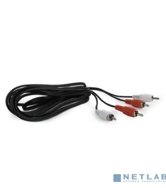 Кабель аудио Cablexpert CCA-2R2R-15M, 2xRCA - 2xRCA, 15м