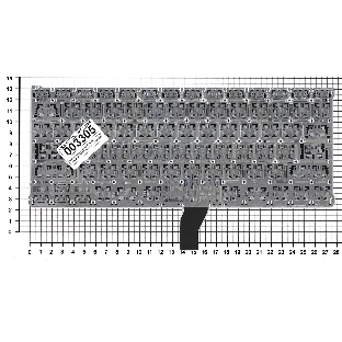 Клавиатура для ноутбука MacBook A1369 плоский ENTER без подсветки 2010+