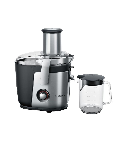 Соковыжималка центробежная Bosch MES4010 1200Вт рез.сок.:1500мл. серебристый/черный