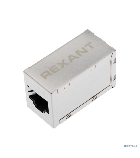 Проходной адаптер Rexant RJ-45(8P-8C), FTP экранированный, cat.6, (гнездо-гнездо)