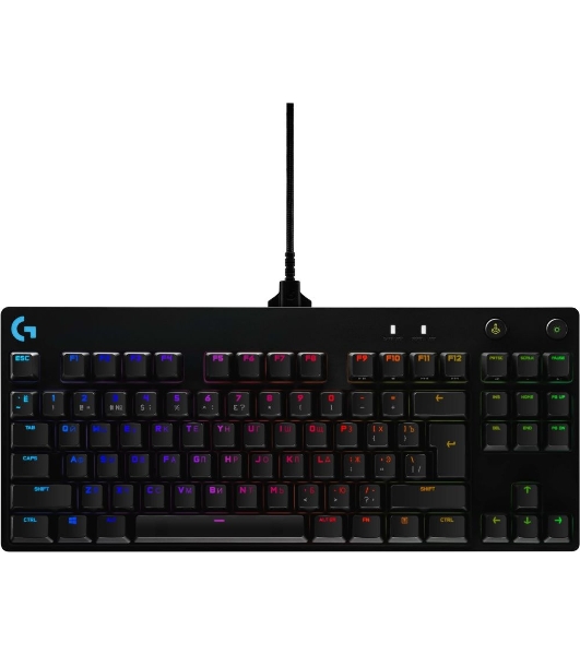Клавиатура Logitech Gaming PRO проводная, USB Type-A, чёрный