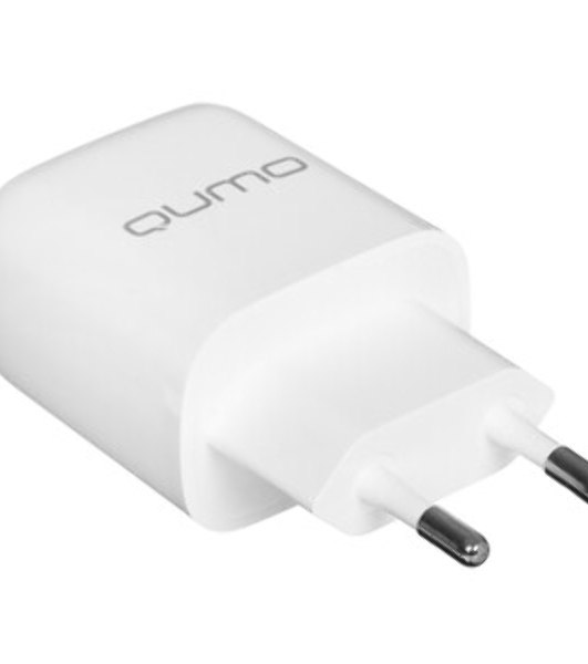 Сетевое зарядное устройство Qumo Energy PD 35Вт, (модель 0117), порты: USB-A QC3.0 + USB Type-C PD, белый