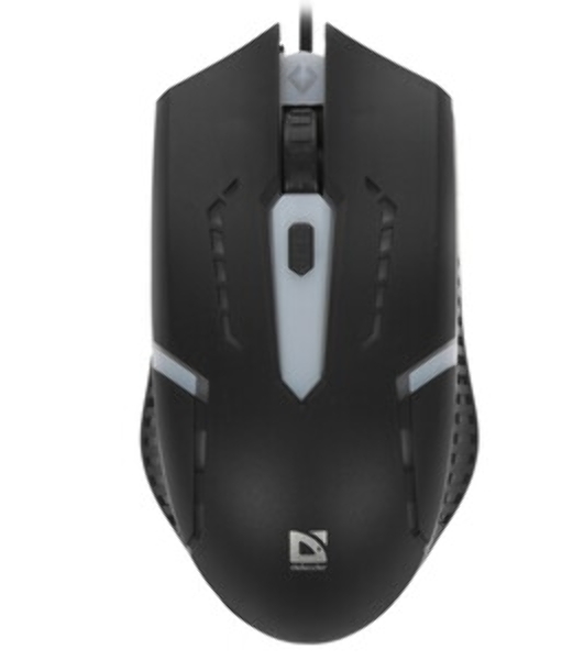 Мышь проводная Defender Flash MB-600L черный, 1200 dpi, USB, кнопки - 4