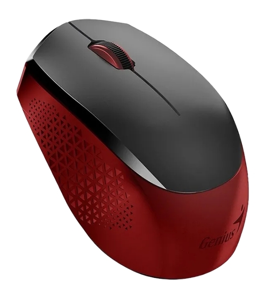 Мышь беспроводная Genius NX-8000S черный/красный, 1200 dpi, радиоканал, USB, кнопки - 3