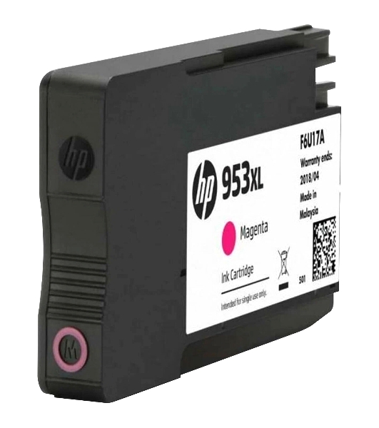 Картридж струйный HP 953XL F6U17AE пурпурный для HP OJP 8710/8715/8720/8730/8210/8725 (1600 стр.)