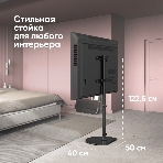 Стойка для телевизора ONKRON TS5060 с кронштейном 30'-60', черный, фото29